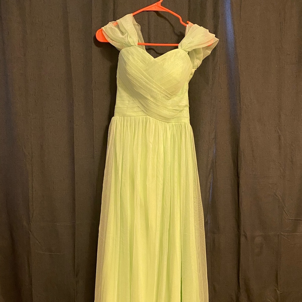 Mint green tulle gown/ bridesmaid's / prom dress - Picture 2 of 5